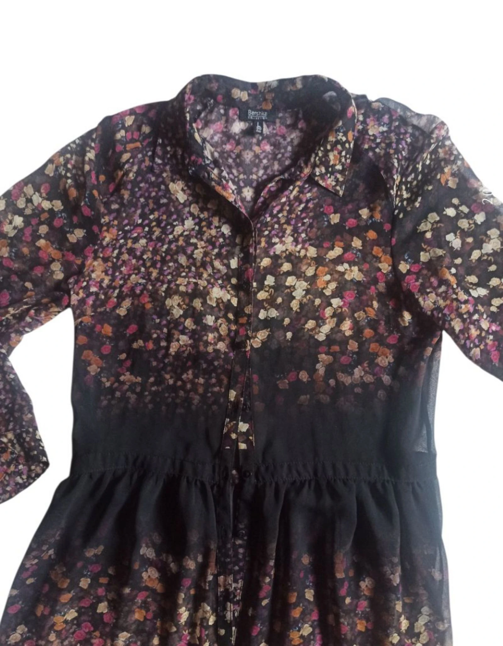 Vestido camisero kimono floral – photo 8